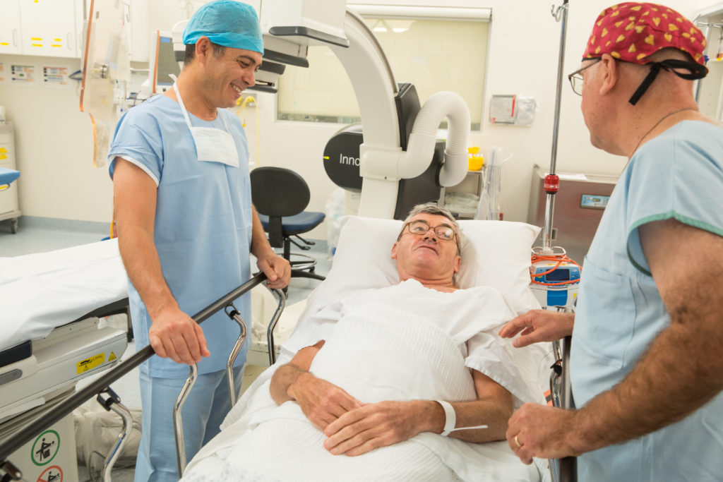 Staff and patient at Eastern Heart Clinic